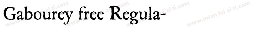 Gabourey free Regula字体转换